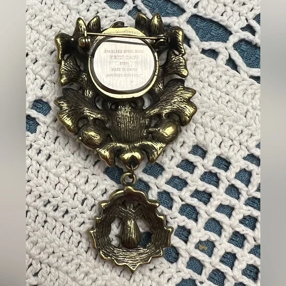 Heidi Daus RARE Watch Fob Brooch “Fob-ulous” a Horologist dream come true!